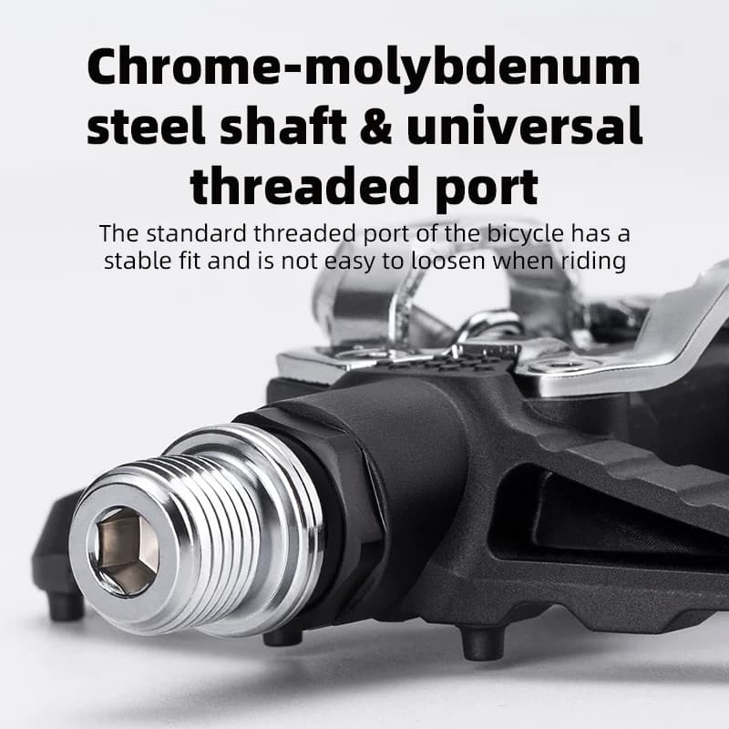 2-in-1 Nylon Flat and SPD Compatible Pedals