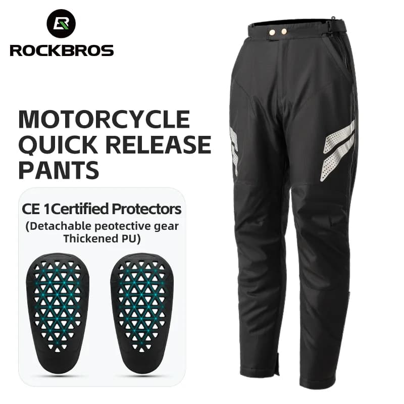 Windproof Thermal Fleece Winter Motorcycle Pants