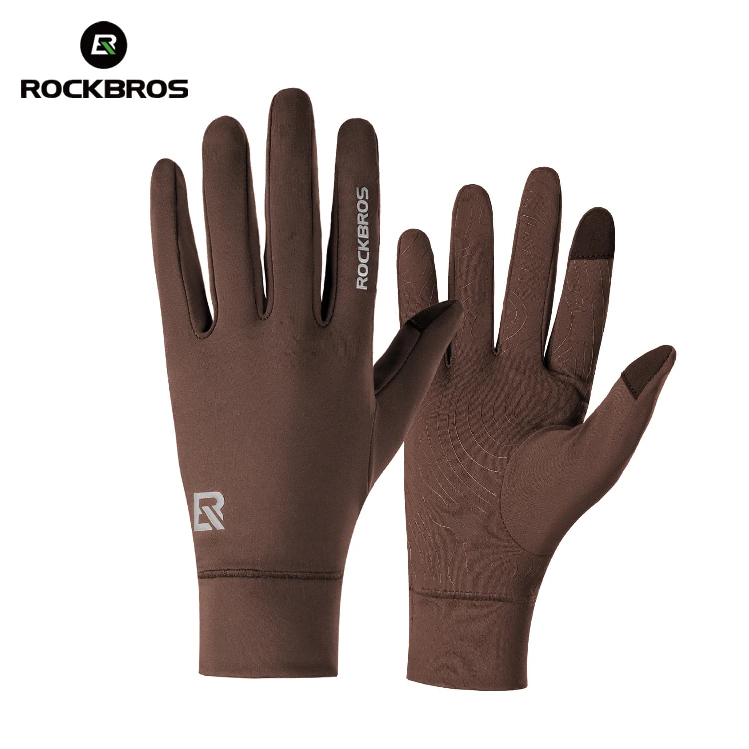 Windproof Fleece Lined Long Finger Cycling Gloves
