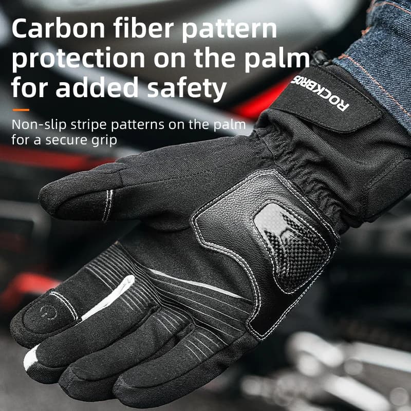 Men's Windproof Winter Thermal Full Finger Gloves