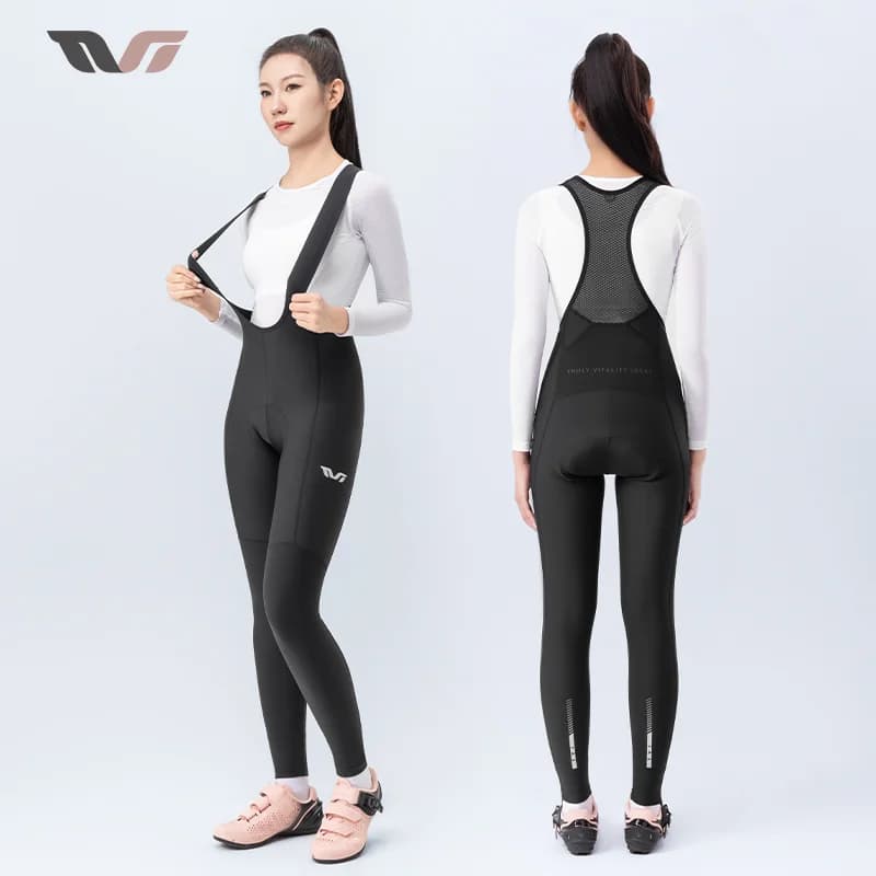 Women's Thermal Fleece Winter Cycling Bib Pants