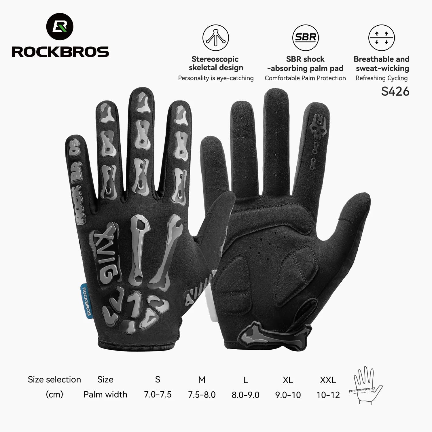 Spring Summer Breathable Shockproof Touchscreen Cycling Gloves