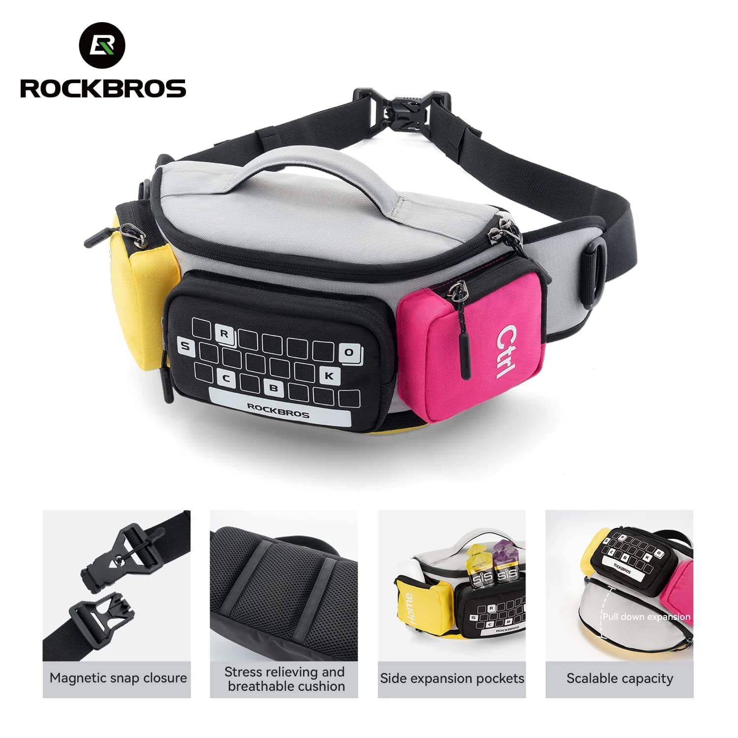Magnetic Quick-Release Motorcycle Waist Storage Bag