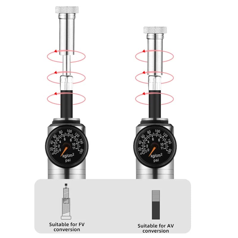 160psi Portable Aluminum Alloy Manual Bike Pump