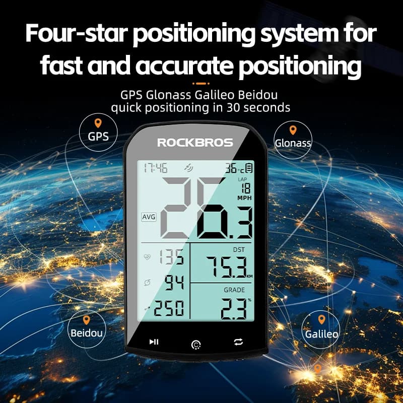 GPS Bicycle Computer with Bluetooth and ANT+