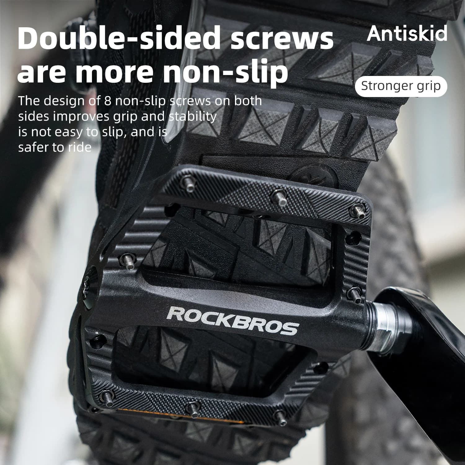 Ultralight Nylon Foldable Non-Slip Flat Bicycle Pedals