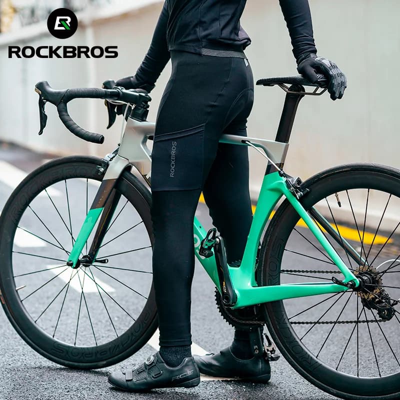 Men's Winter Fleece Padded Cycling Pants