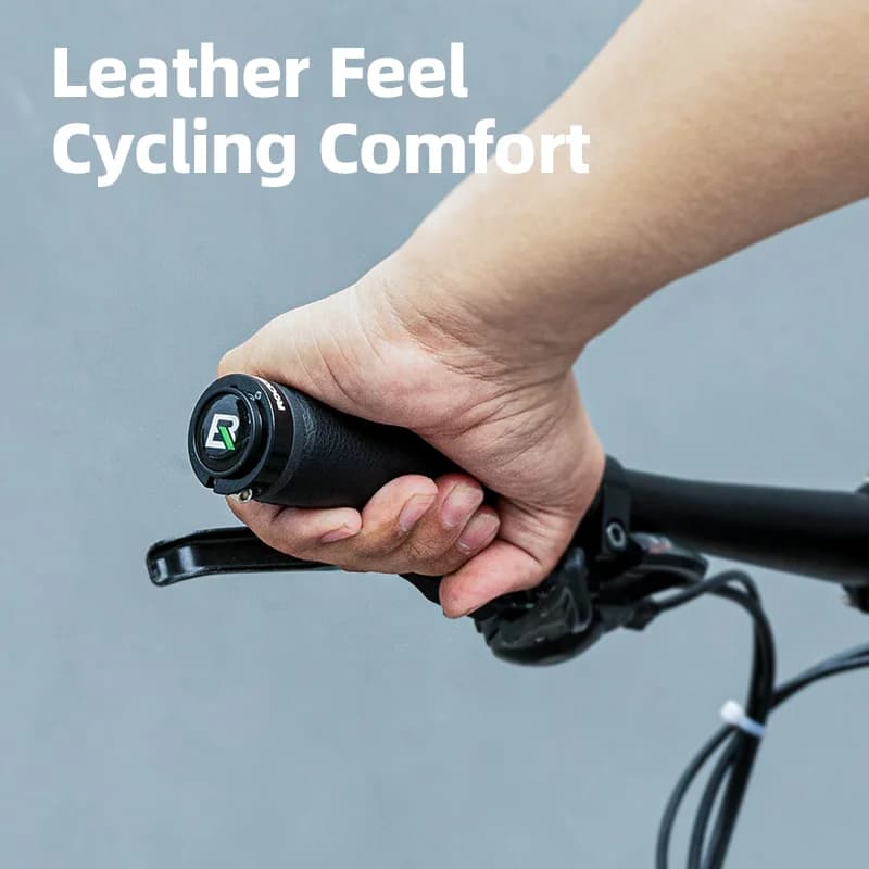 Microfiber Leather Double Lock Bike Handlebar Grips