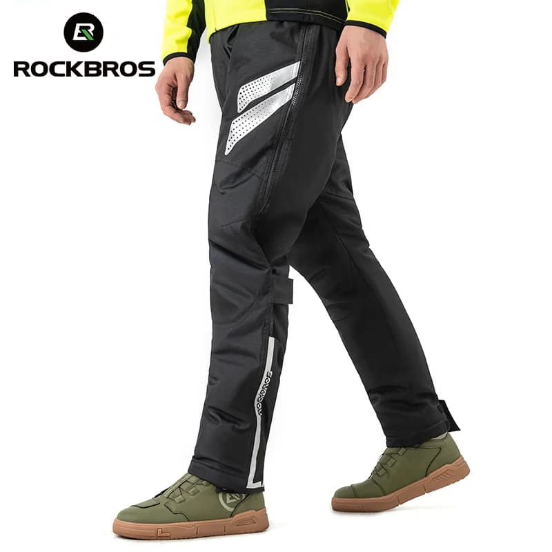 Windproof Thermal Fleece Winter Motorcycle Pants