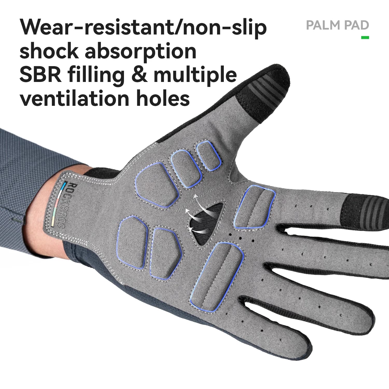 Full Finger Breathable Touch Screen Cycling Gloves