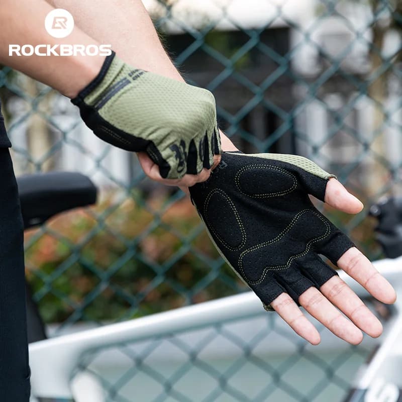 Breathable Half Finger Cycling Gloves with SBR Pads
