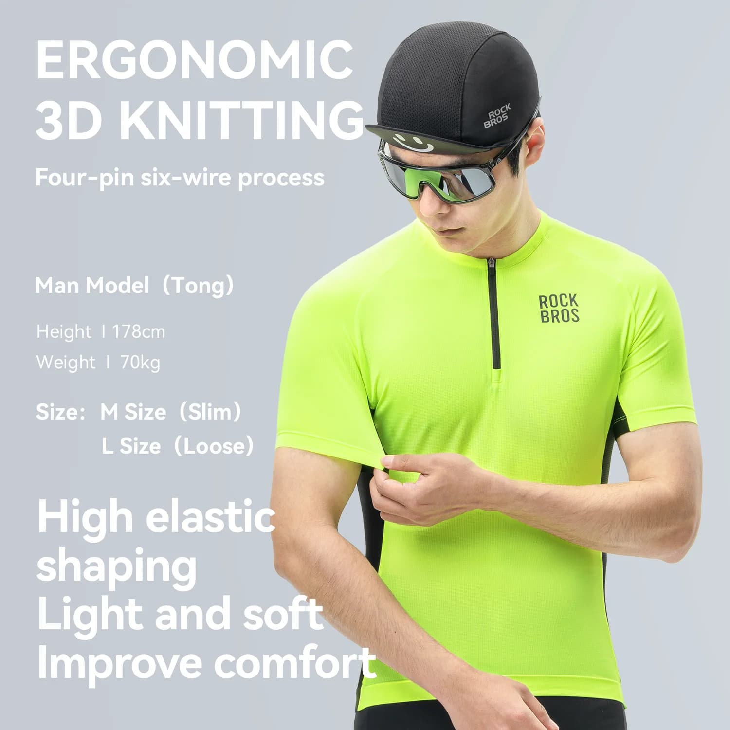Men's Summer Breathable Quick-Dry Short Sleeve Cycling Jersey