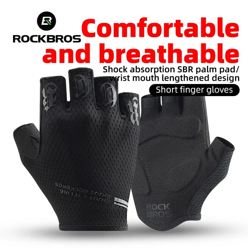 Breathable Half Finger Cycling Gloves with SBR Pads