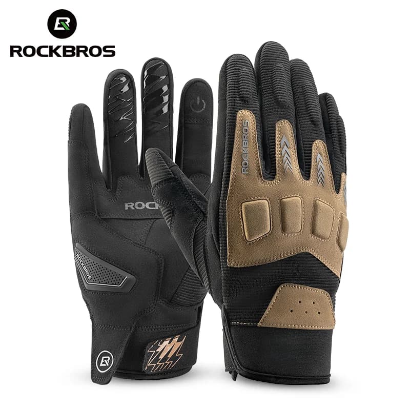 Unisex Breathable Shockproof Full-Finger Touchscreen Gloves