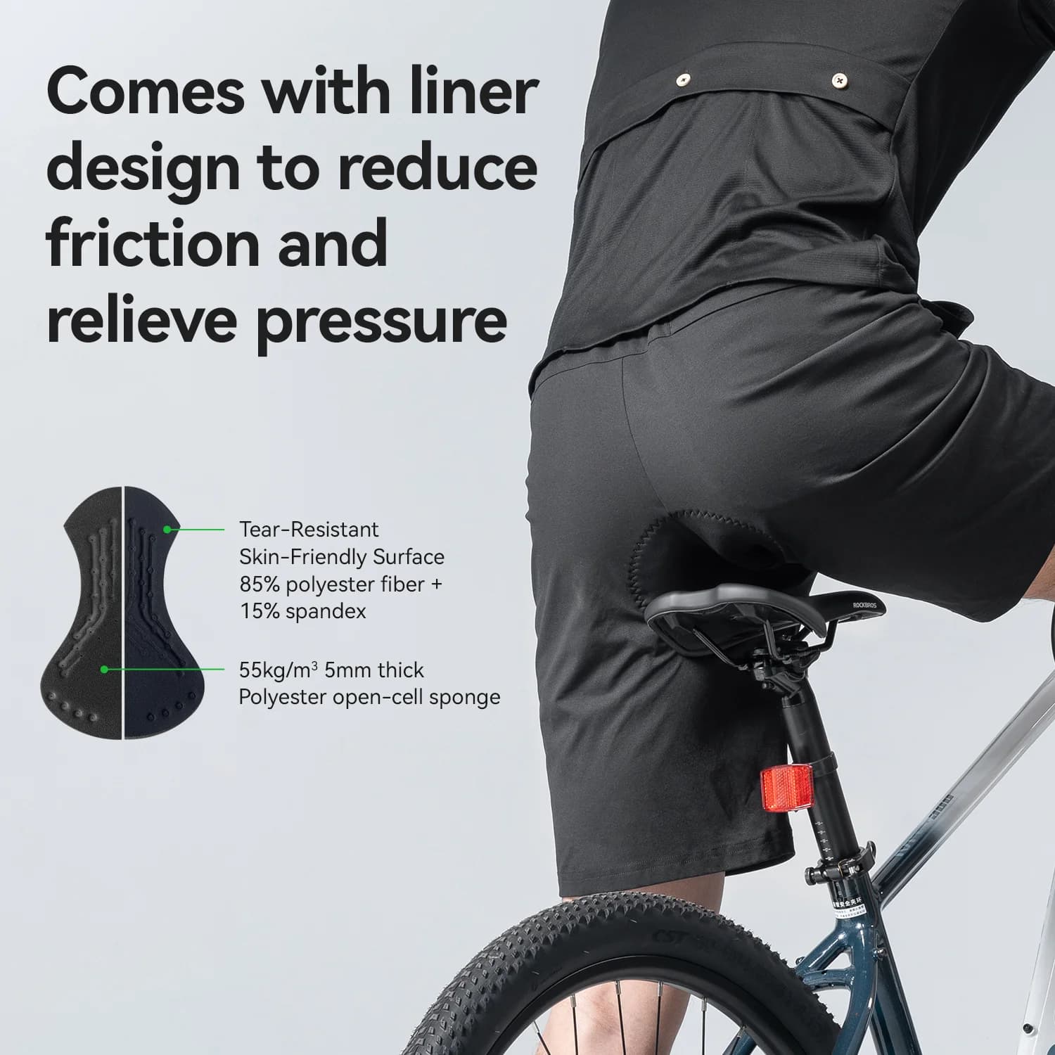 Men's Casual Summer Cycling Shorts with Liner
