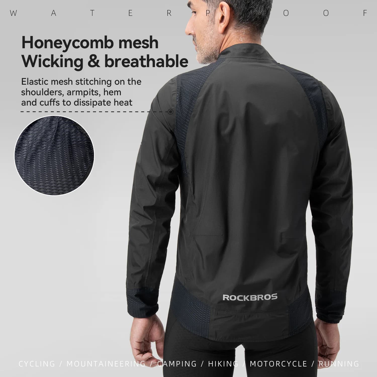 Lightweight Quick-Dry Waterproof Cycling Raincoat
