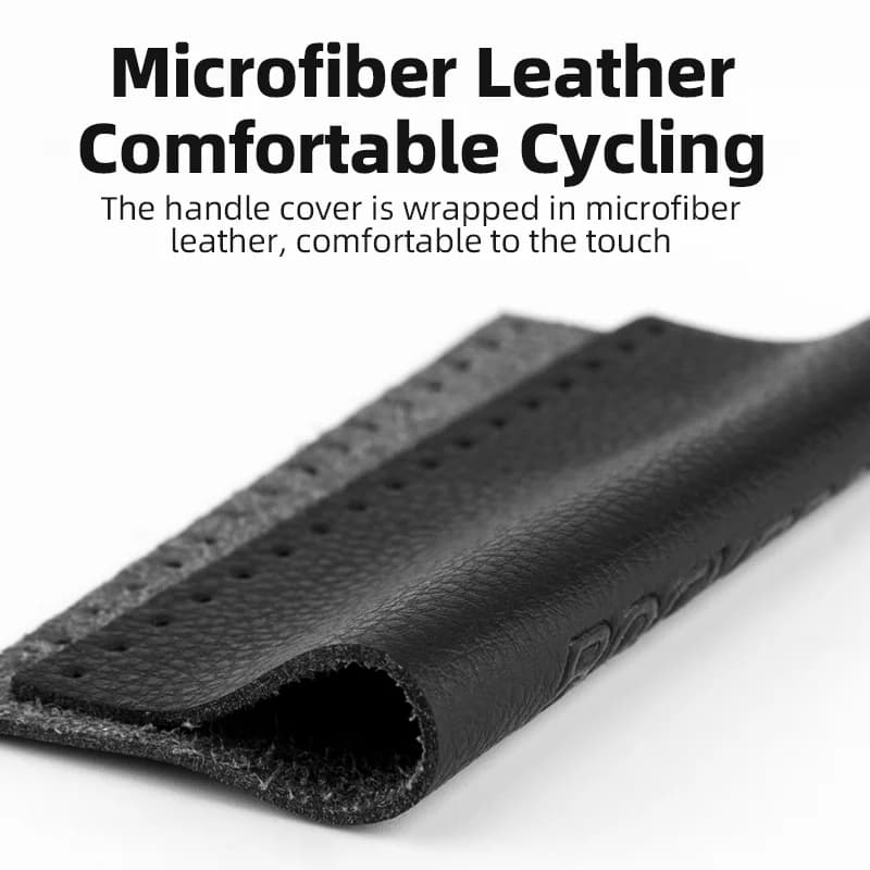 Microfiber Leather Double Lock Bike Handlebar Grips
