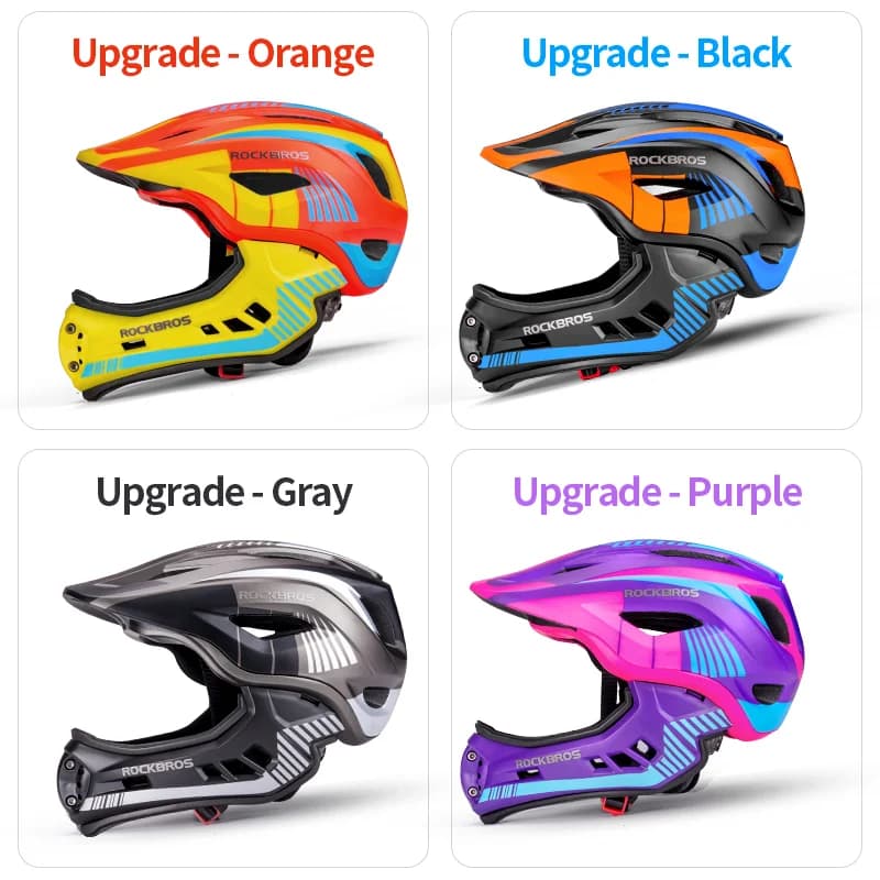 Kids Full Face Downhill Bike Helmet with 12 Vents