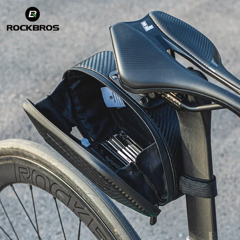 1.5L Waterproof Bicycle Tail Bag with Reflective Tape