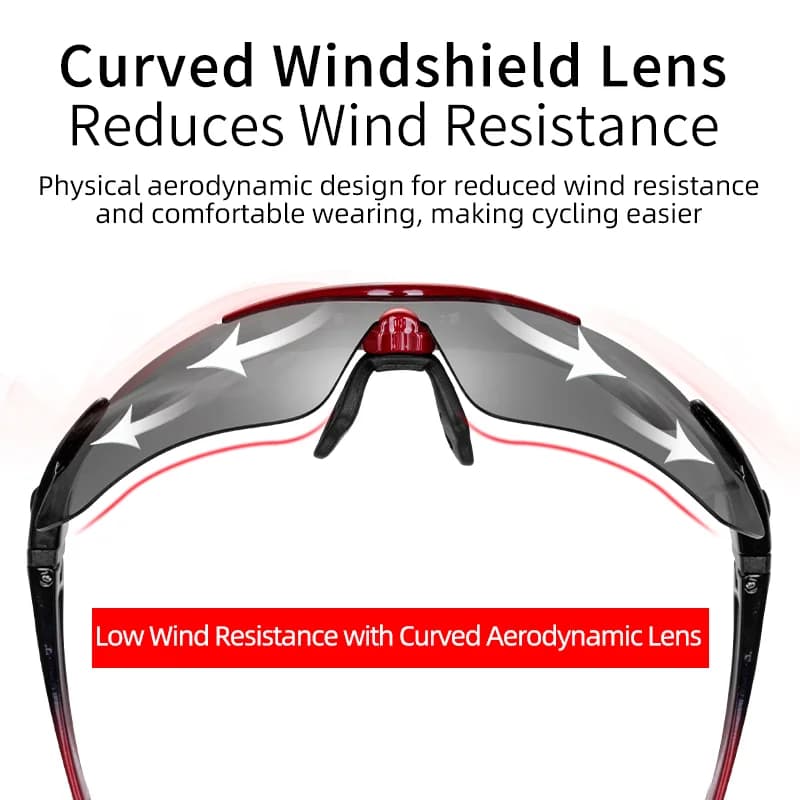 Polarized Cycling Sunglasses with 5 Lenses