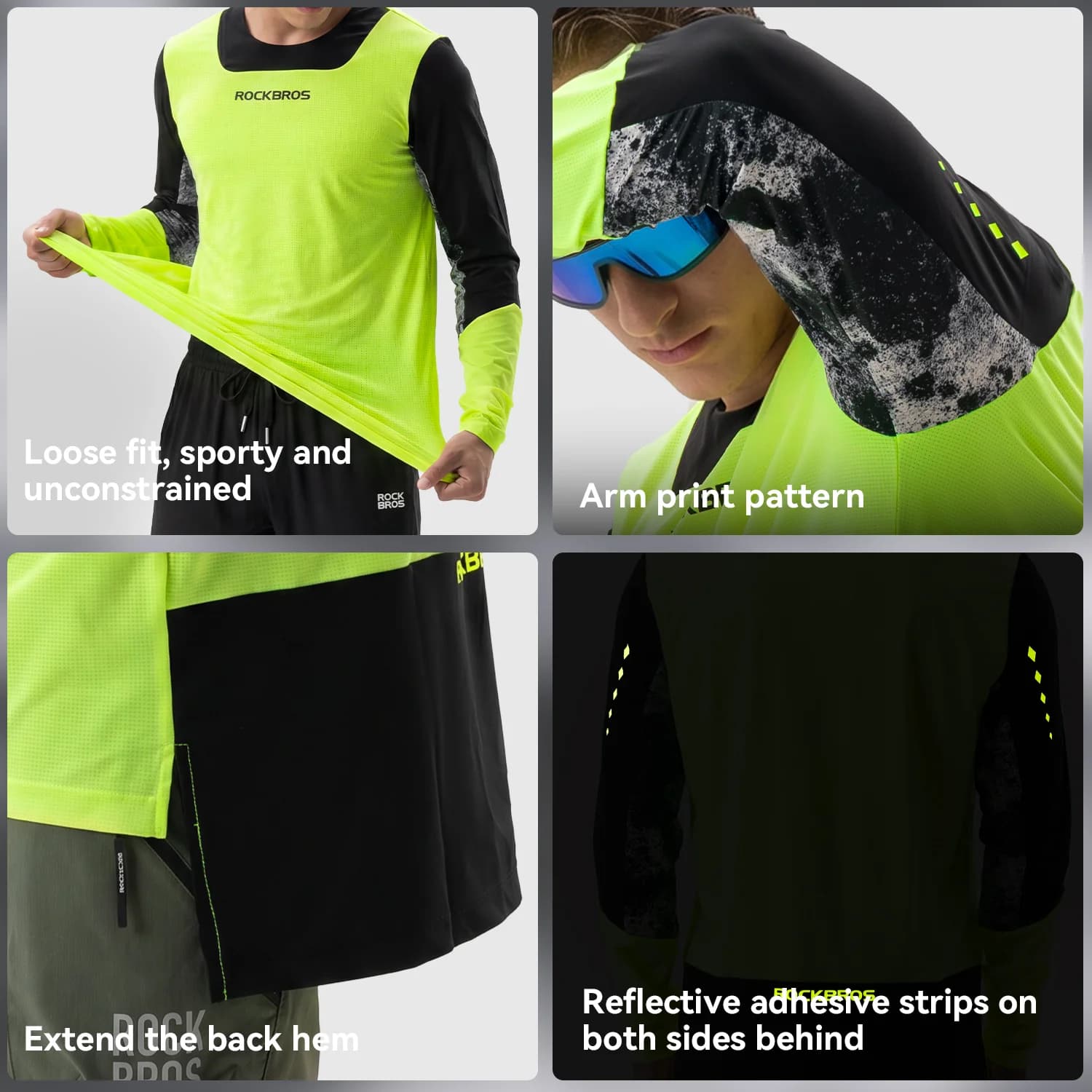 Men's Long Sleeve Breathable XC Cycling Jersey