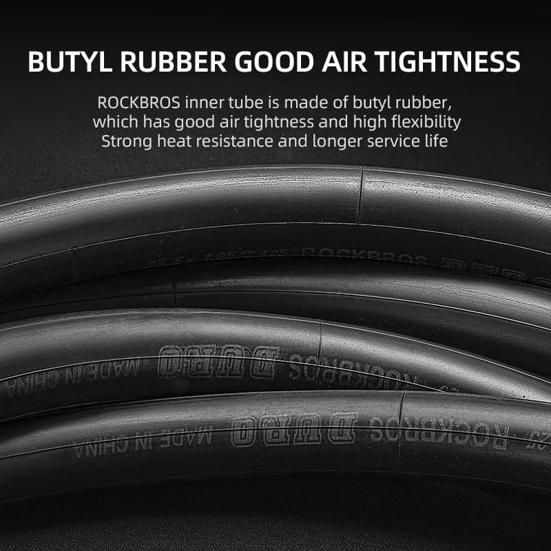 26/27.5 Inch Butyl Rubber Bike Inner Tube 48mm Valve