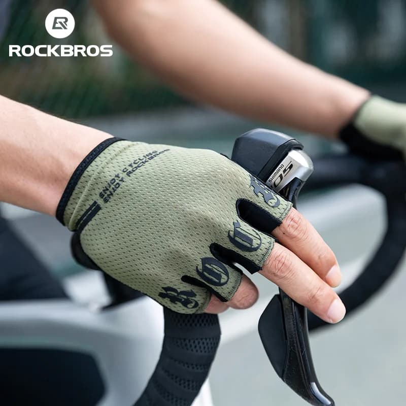 Breathable Half Finger Cycling Gloves with SBR Pads