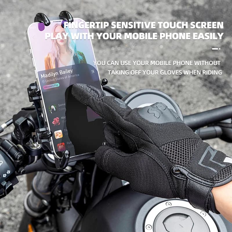 Four-Season Breathable Touchscreen Motorcycle Gloves