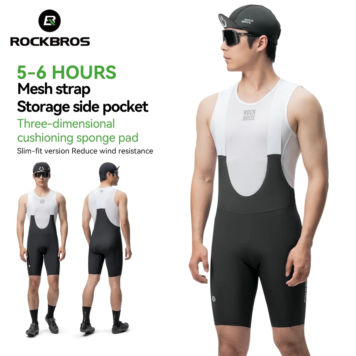 Lightweight Breathable Men's Cycling Bib Shorts
