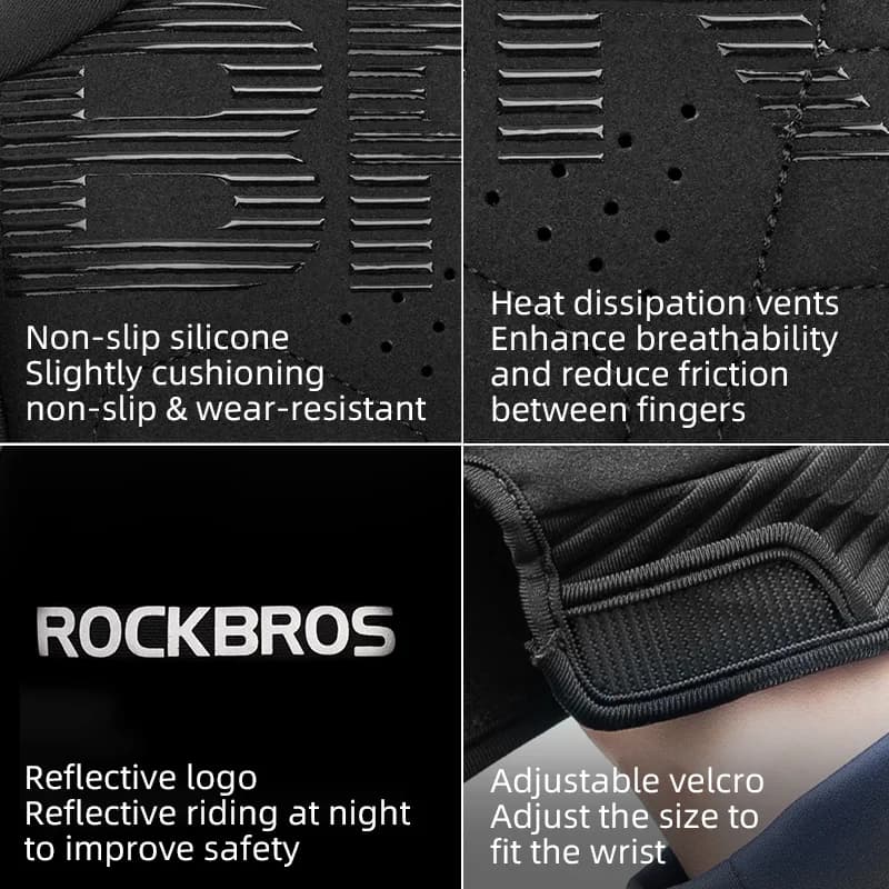 Windproof Fleece Touch Screen Cycling Gloves