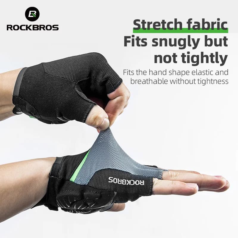 Summer Breathable Half Finger Gel Pad Cycling Gloves