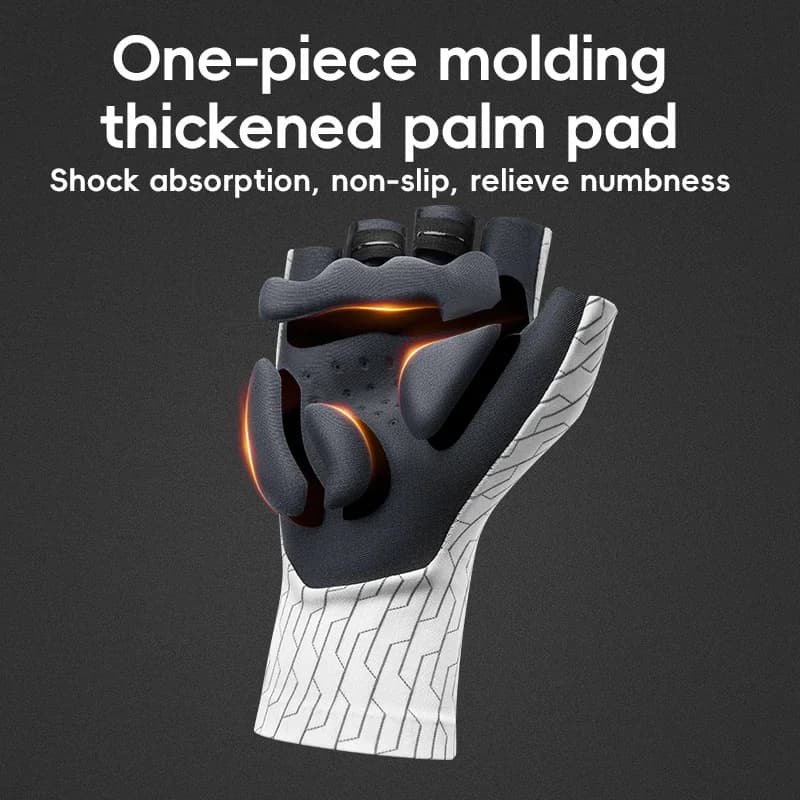 Breathable Half Finger Cycling Gloves with Thickened Pads