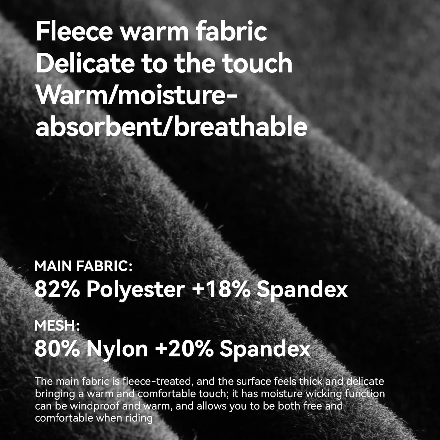 Men's Winter Windproof Thermal Fleece Padded Bib Pants