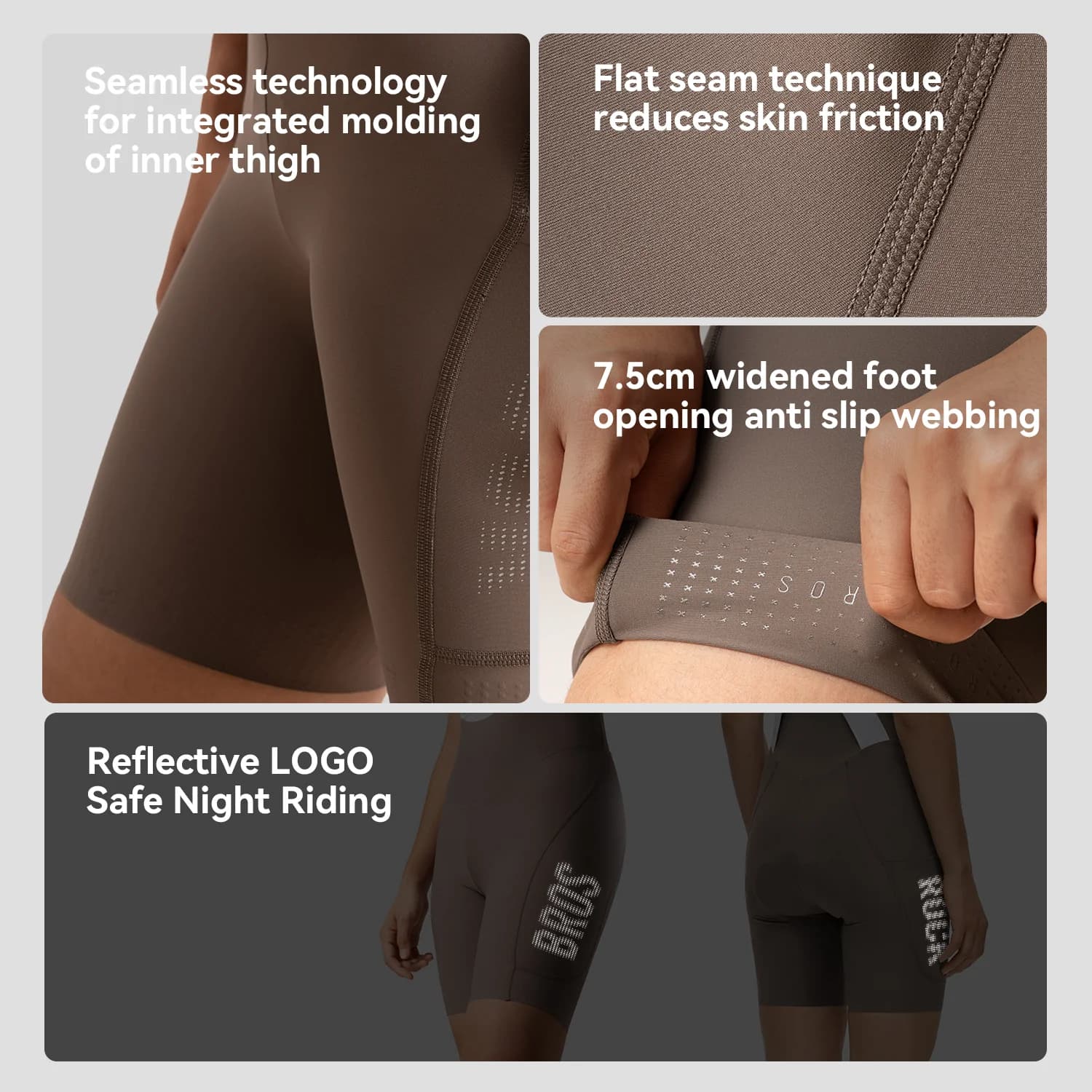 Women's High-Elastic 3D Padded Cycling Bib Shorts