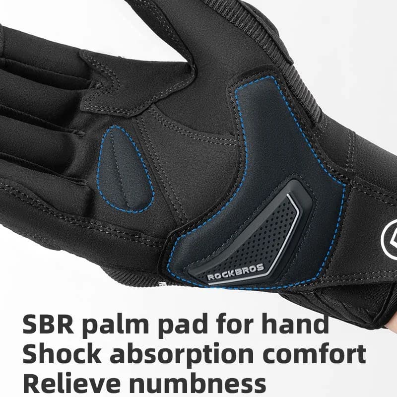 Touch Screen MTB Cycling Gloves with SBR Palm Pad