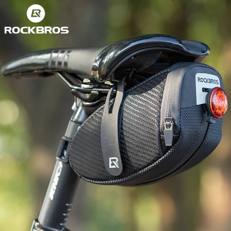 3D Shell Rainproof Shockproof Bicycle Tail Bag