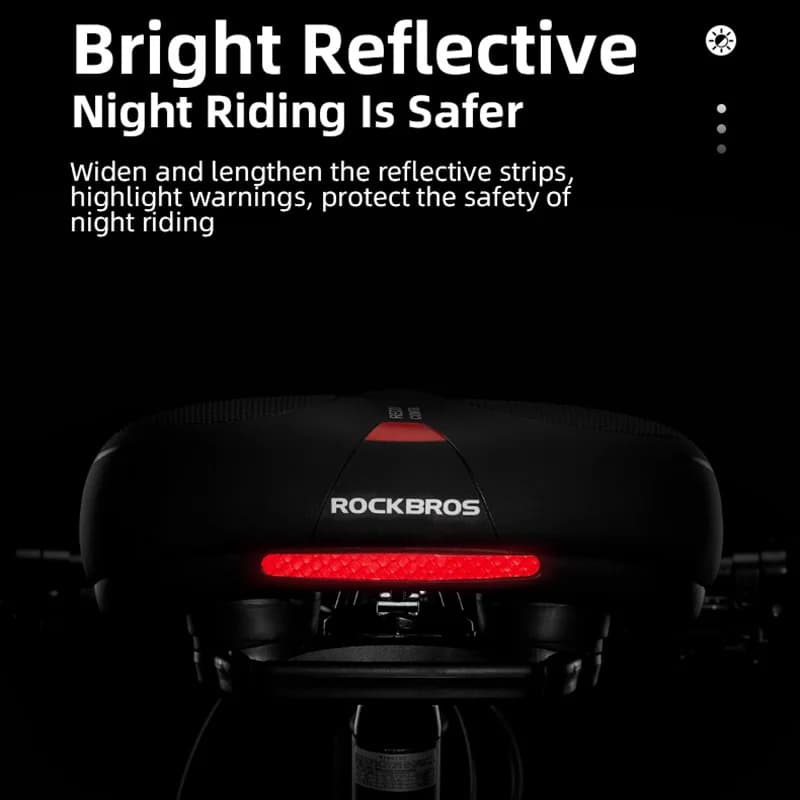 Rainproof PU Memory Foam Bicycle Saddle