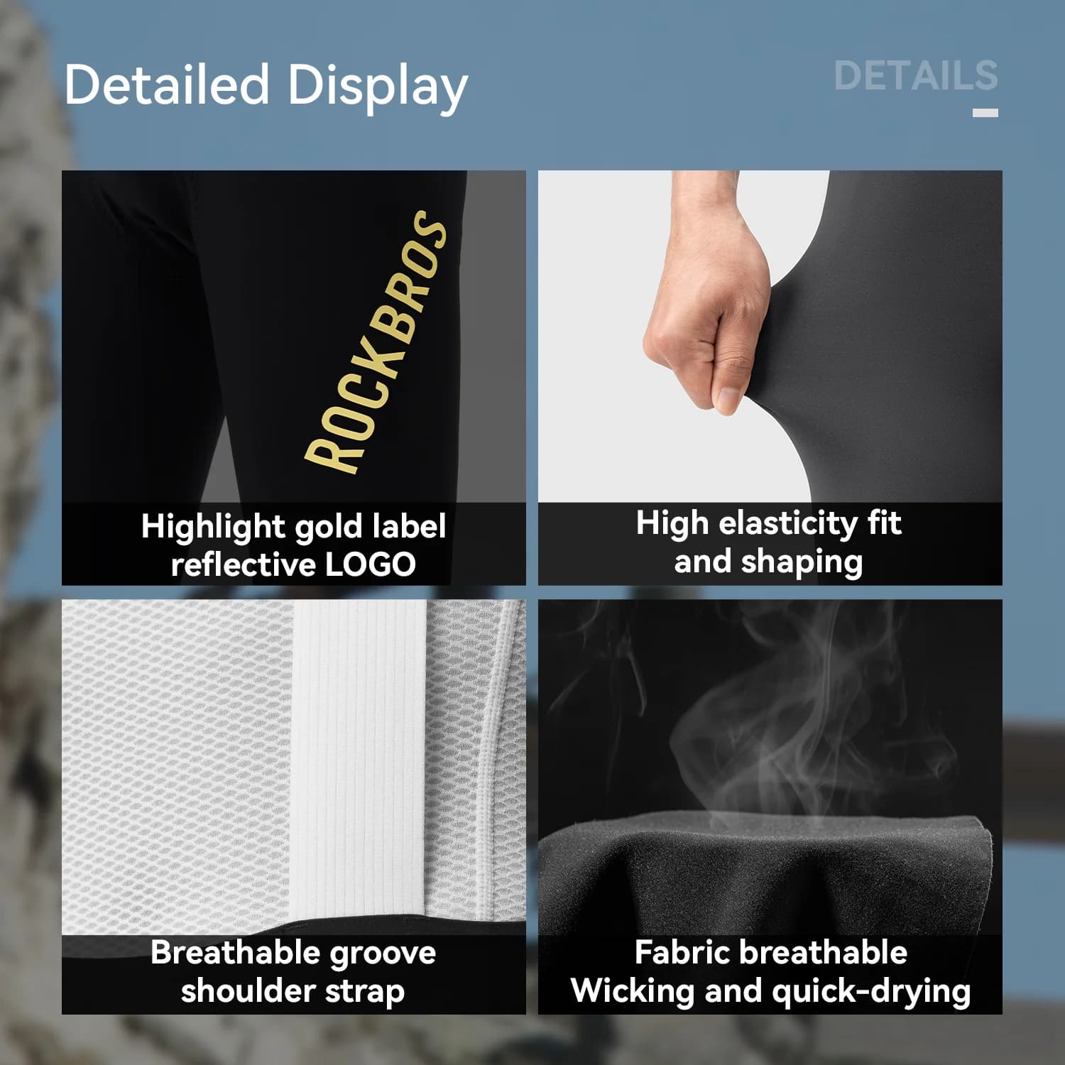 Men's Quick Dry Padded Long Cycling Tights