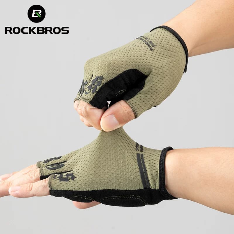 Breathable Half Finger Cycling Gloves with SBR Pads