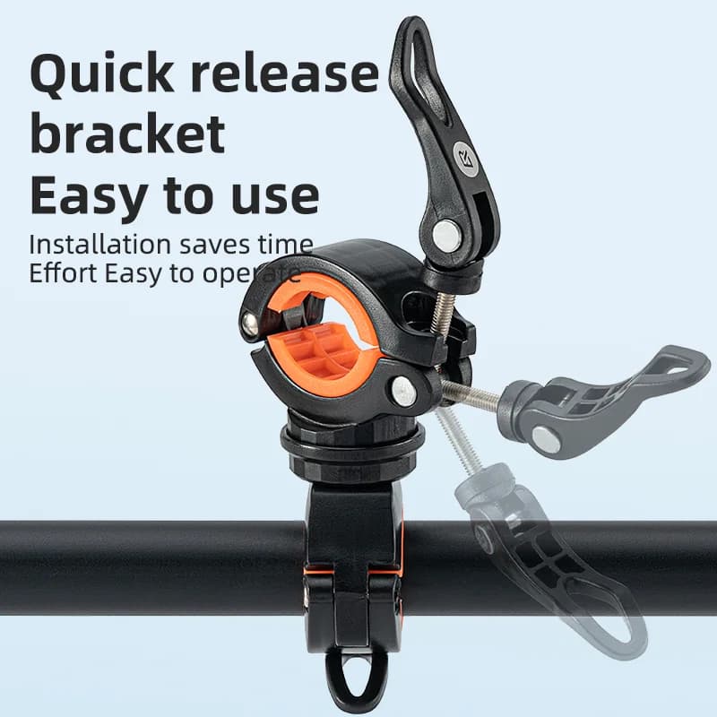360° Rotation Quick Release Bicycle Handlebar Light Mount