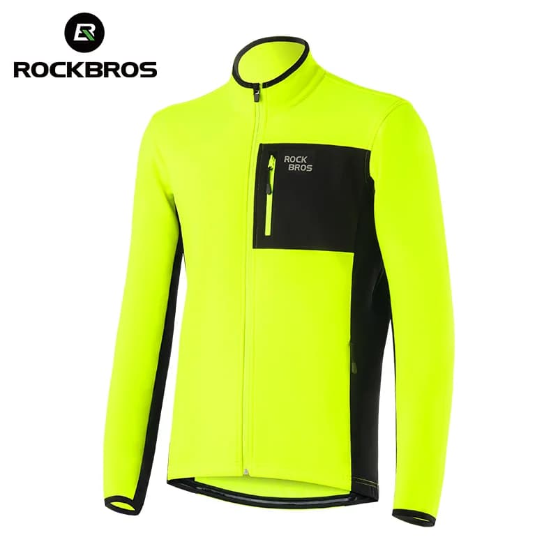 Men's Windproof Warm Fleece Winter Cycling Jacket