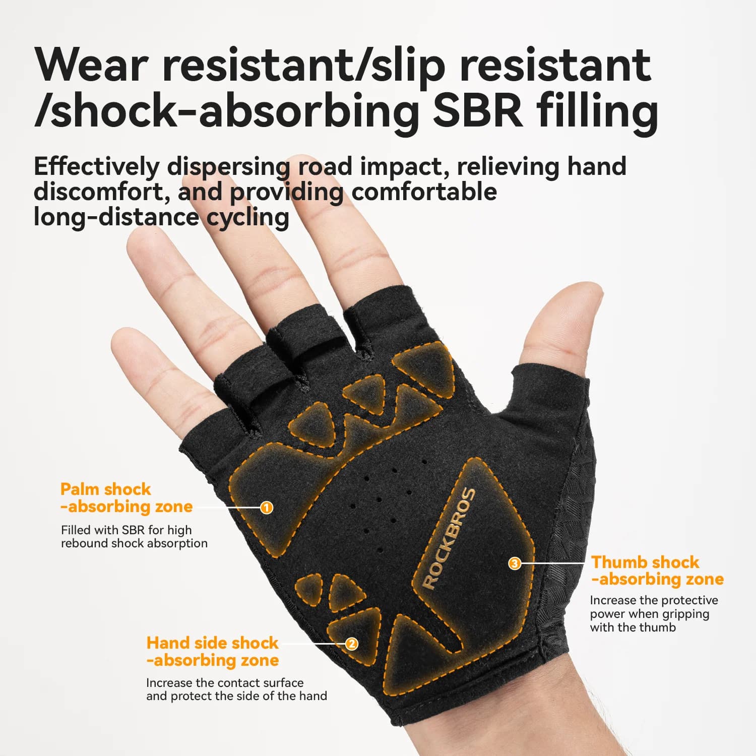 Breathable Shockproof Half Finger Cycling Gloves
