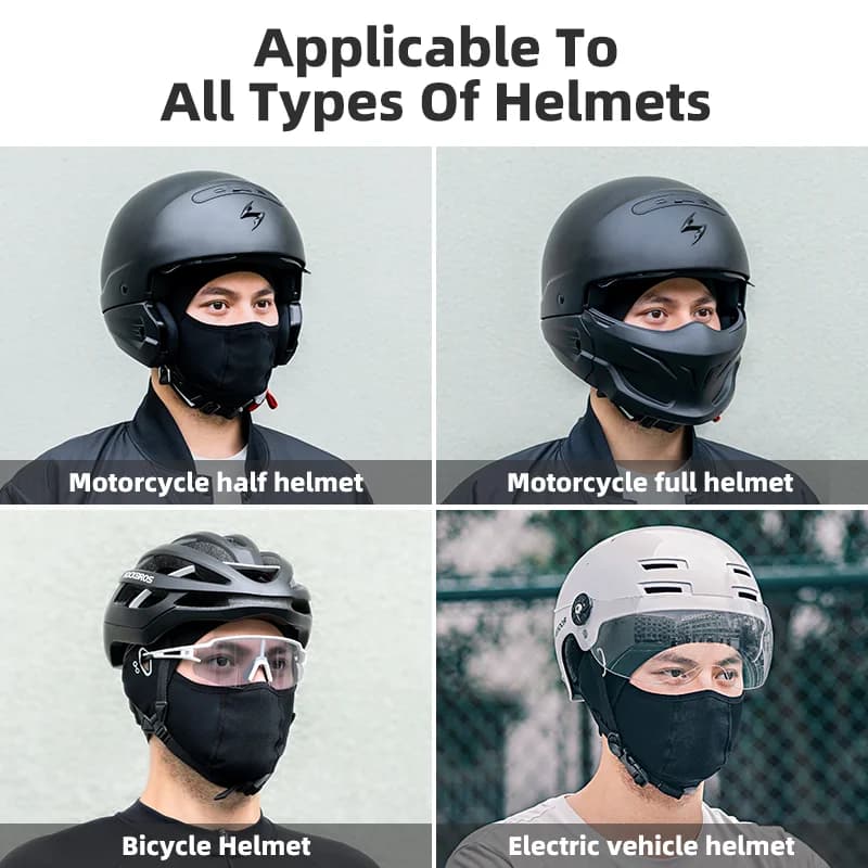 Breathable Ice Silk Full Face Cycling Cap
