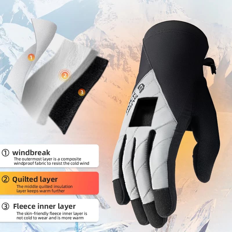Thermal Touch Screen Winter Cycling Gloves