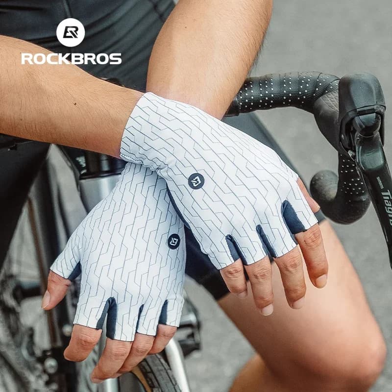 Breathable Half Finger Cycling Gloves with Thickened Pads
