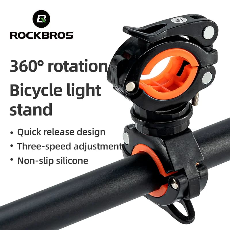 360° Rotation Quick Release Bicycle Handlebar Light Mount