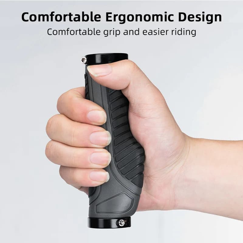 Double Lock Soft Rubber Bike Grips