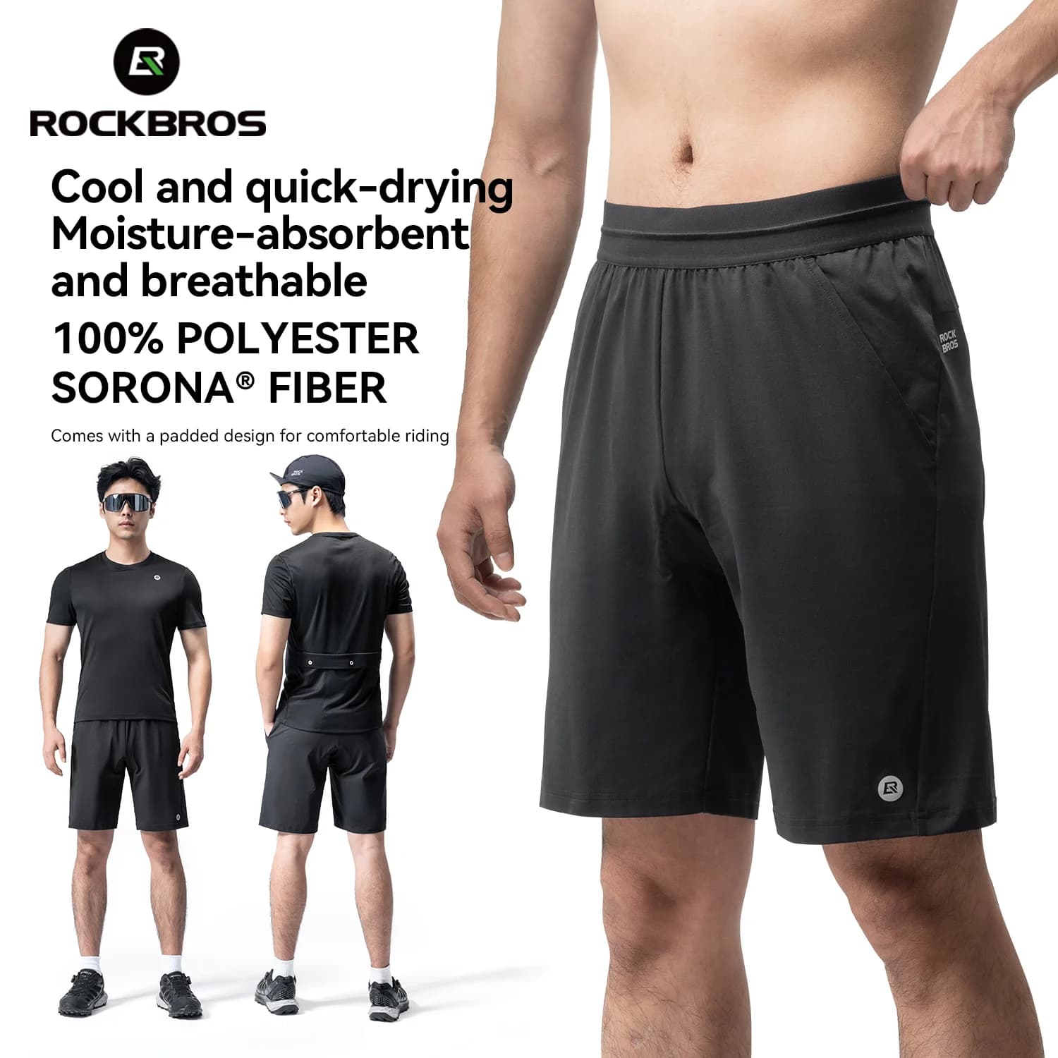 Men's Casual Summer Cycling Shorts with Liner