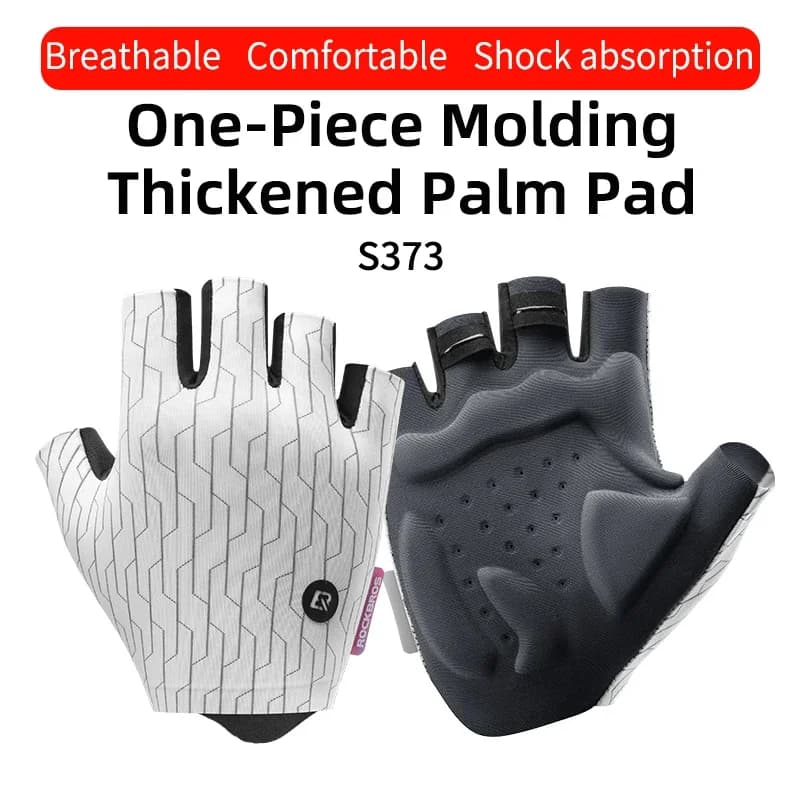 Breathable Half Finger Cycling Gloves with Thickened Pads