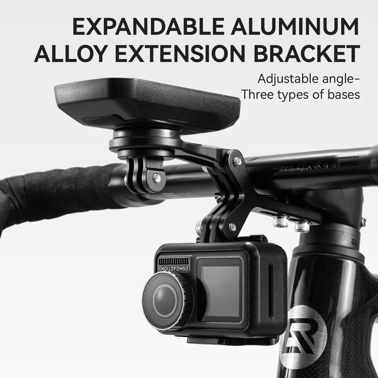 Extendable Aluminum Alloy Bike Computer Bracket Holder